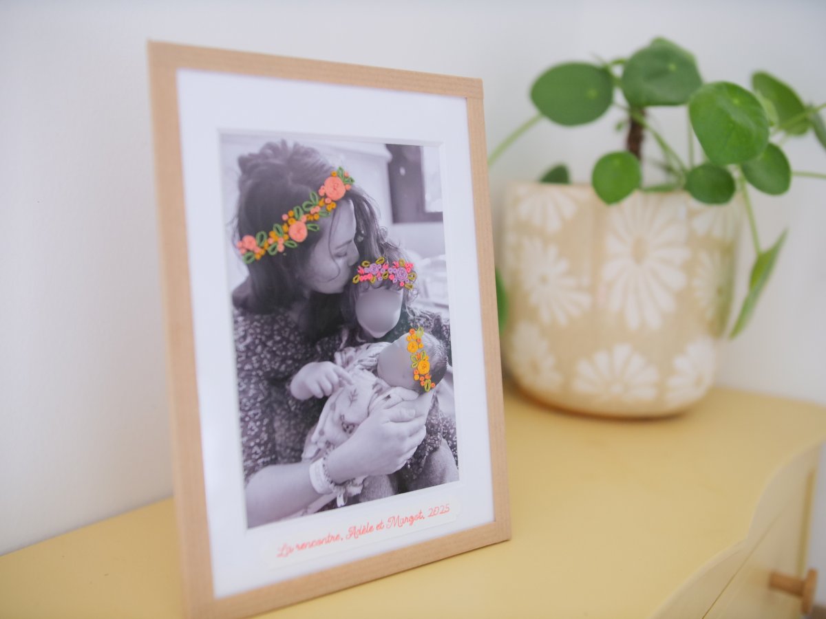 Photo brodée d'archive - fête des fleurs rennes