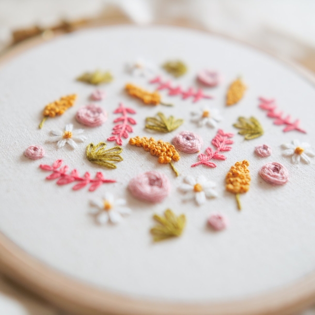 Kit de broderie : Le Printemps