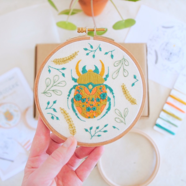 Kit de broderie : Scarabée Sacré