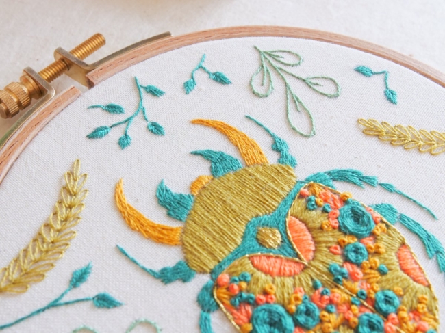 Kit de broderie : Scarabée Sacré