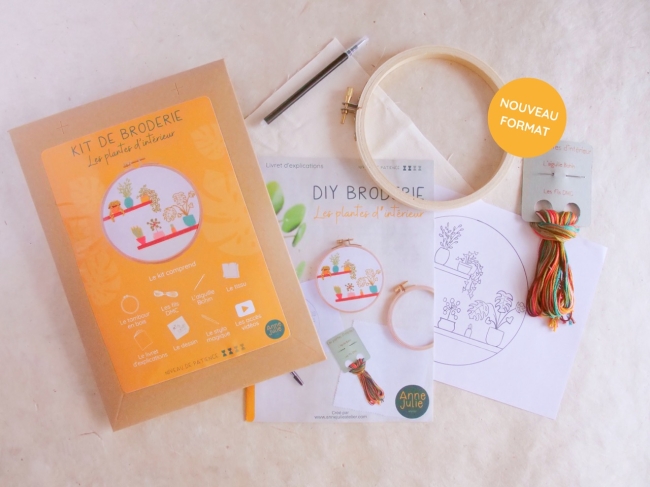 Kit de broderie : Les plantes d'intérieur