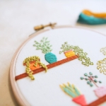 Kit de broderie : Les plantes d'intérieur